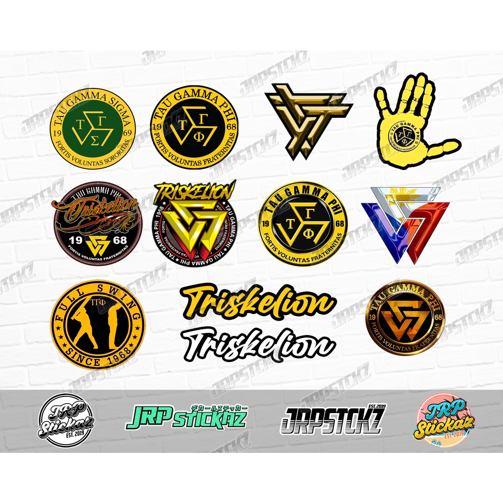 TAU GAMMA PHI TRISKELION STICKERS | Shopee Philippines