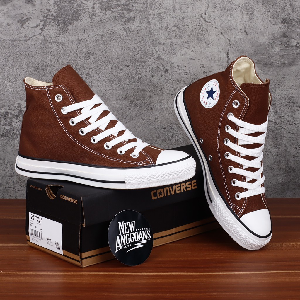 mocha brown converse