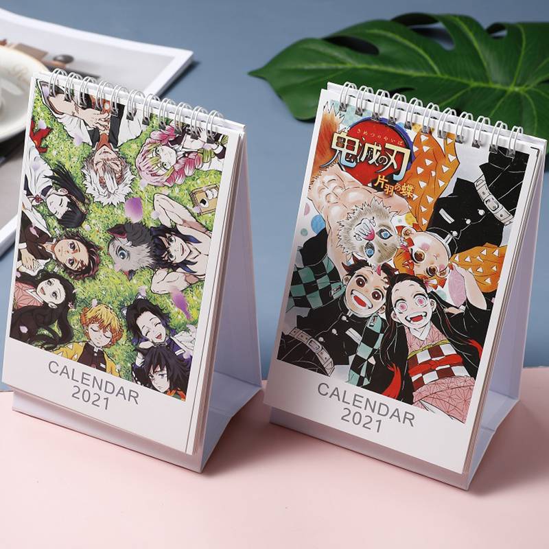 New 21 Desk Calendar Demon Slayer Kimetsu No Yaiba Kamado Tanjirou Nezuko Cartoons Table Calendar Schedule Annual Agenda Organizer Office Advent Calendar Kids Birthday Stationery Gifts Advent Calendar Shopee Philippines