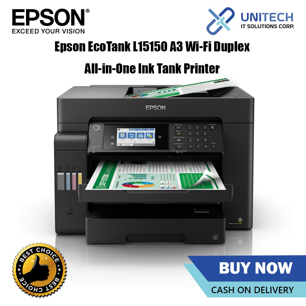 Epson Ecotank L15150 A3 Wi Fi Duplex All In One Ink Tank Printer Shopee Philippines 2720