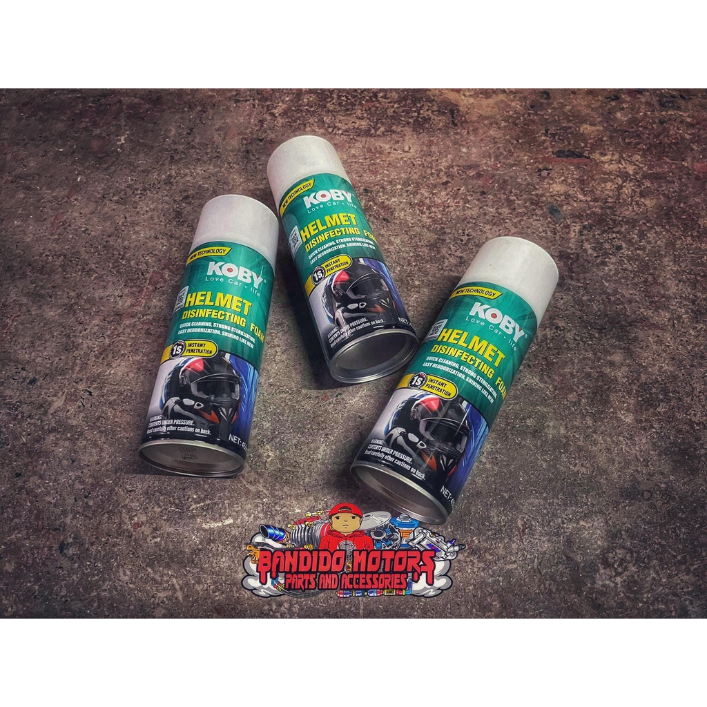 Koby Helmet Disinfectant Foam 450ml [ORIGINAL WITH QR CODE] Shopee