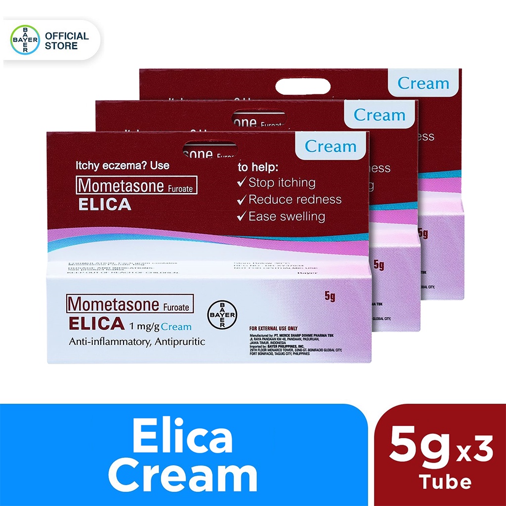 Elica Cream 1 mg/g 5gm x3 Shopee Philippines