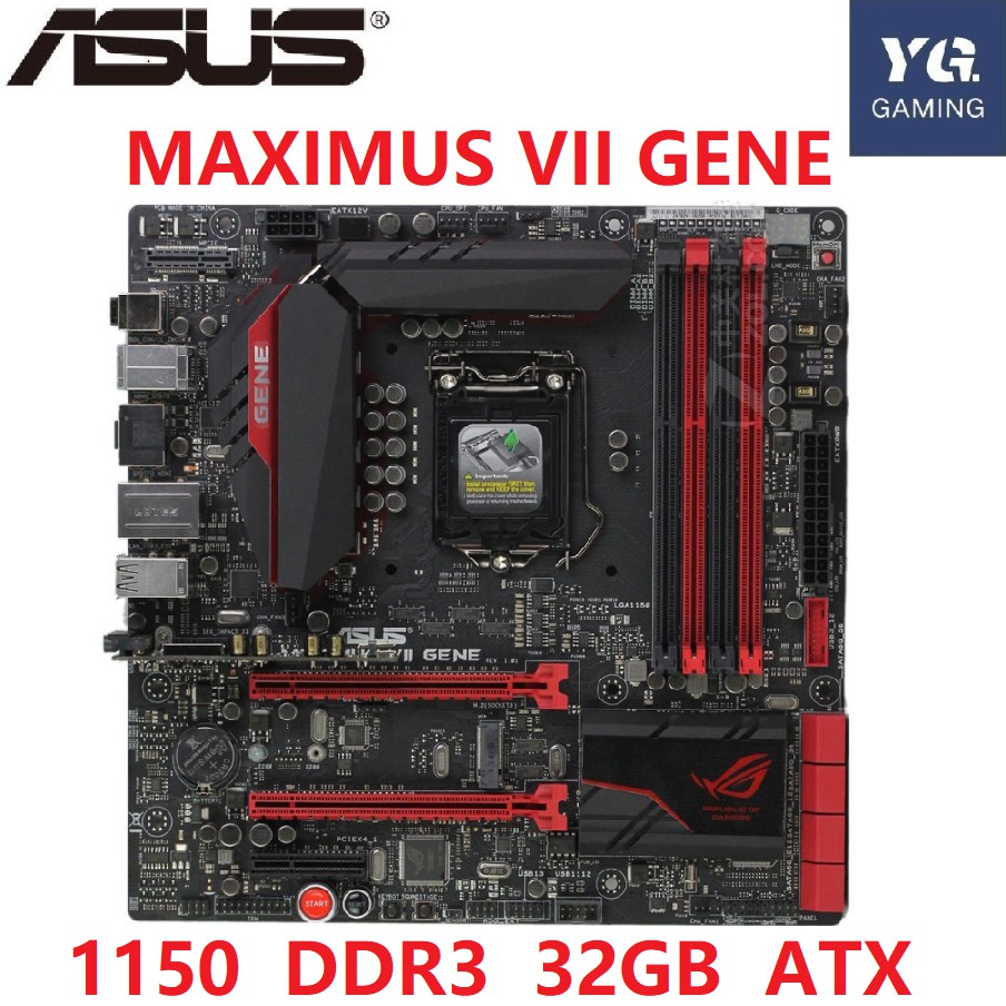 ASUS Z97 MAXIMUS VII GENE Motherboard Socket 1150 DDR3 32GB Z97