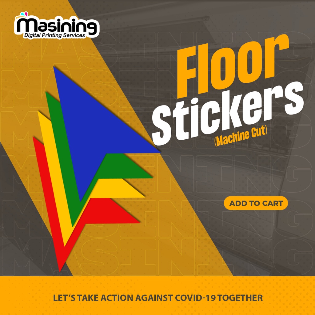 Covid19 Arrow Floor Stickers 5pcs per pack Shopee Philippines