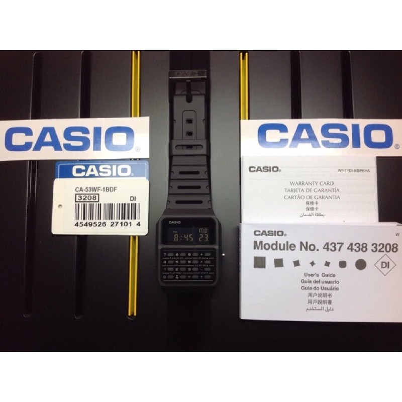 Casio Ca 53wf 1b Calculator Watch Ca53wf 1b Vintage Digital Quartz Ca53 Black Shopee Philippines