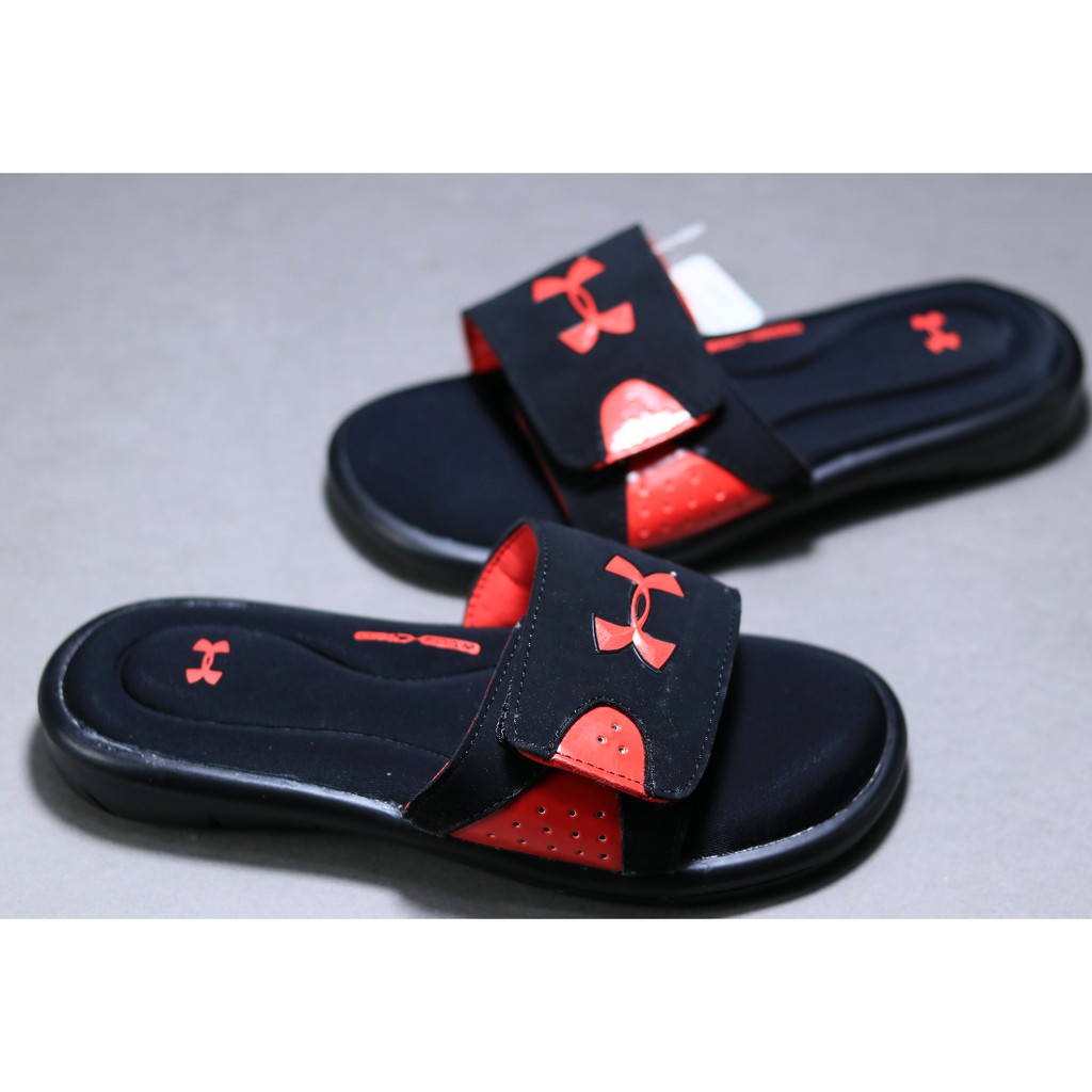 under armour black sandals