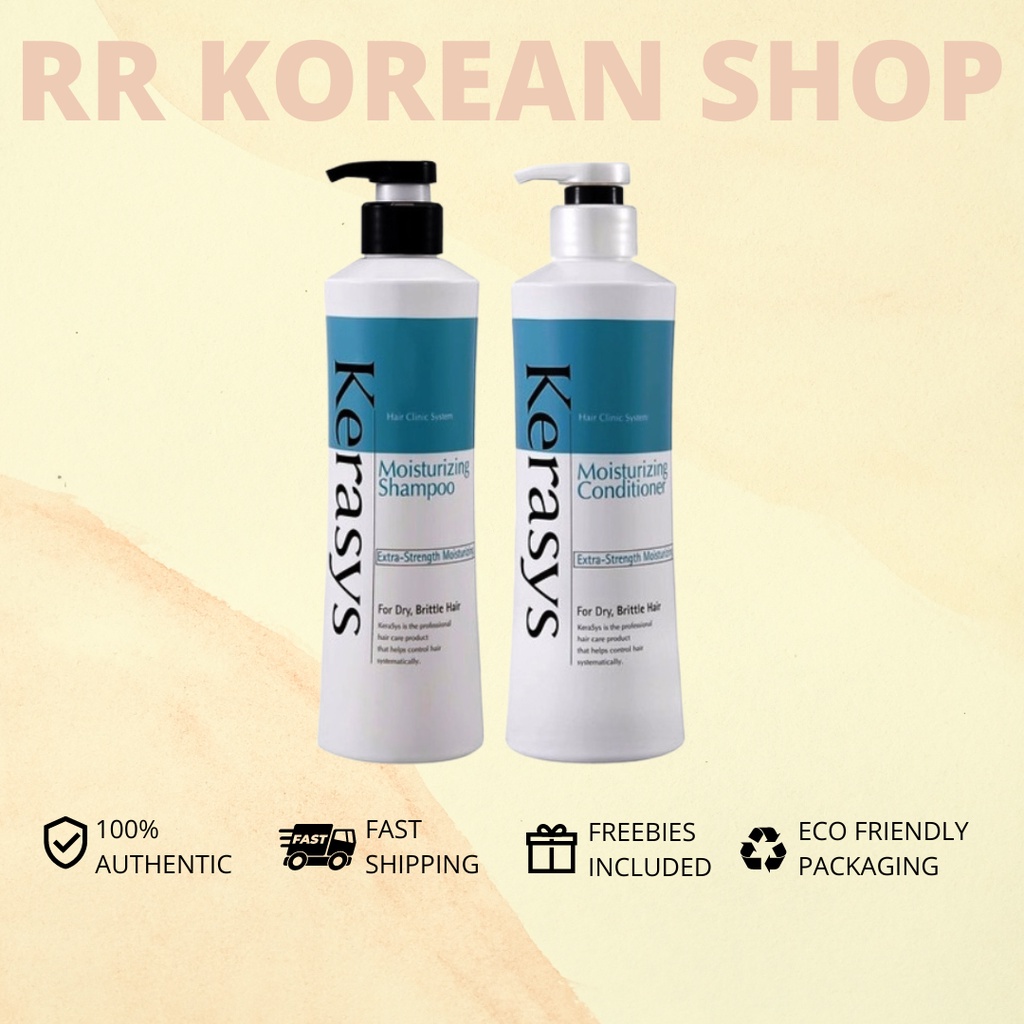 Kerasys Moisturizing Shampoo & Conditioner Strength 600ml | Shopee ...