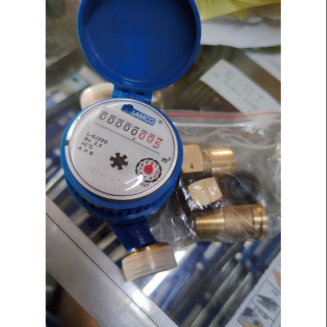 Lamco Heavy Duty Water Meter 3/4 Brass Type (Submeter) / Sub meter Anti Shopee