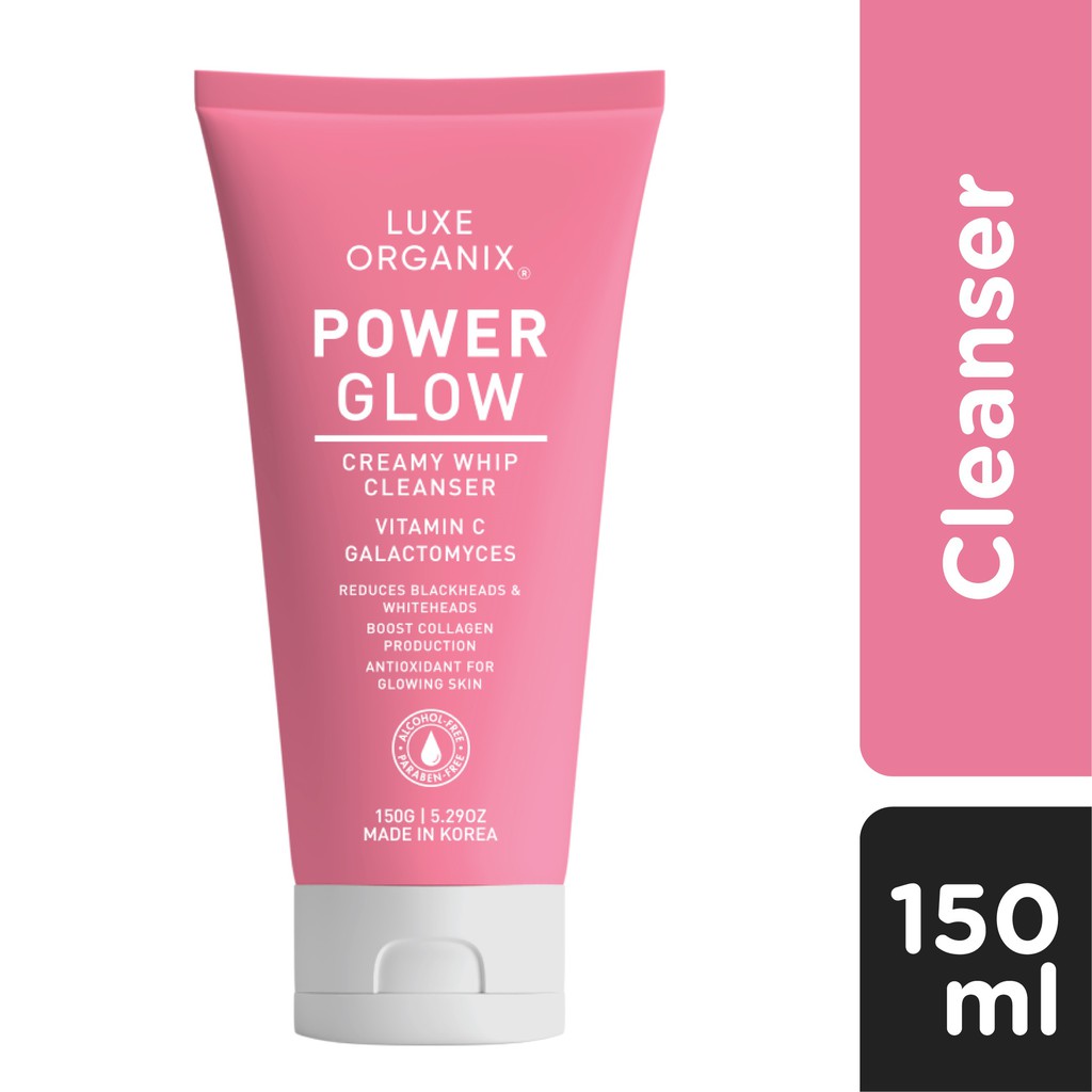 Luxe Organix Power Glow Galactomyces Creamy Whip Cleanser 150ml