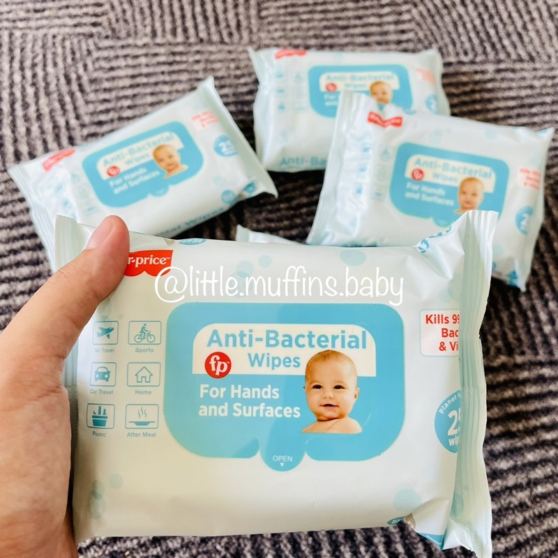 Fisher Price Wet Wipes AntiBacterial 25 Sheets FPWW202003 Shopee Philippines