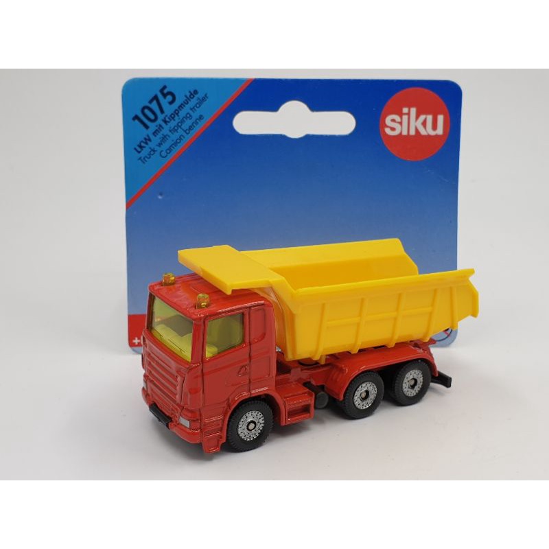 SIKU Truck with tipping trailer, 1075, Toy Car New, Open, Loose