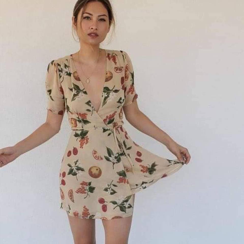 Wrap Around Dress Shopee Sale Online ...