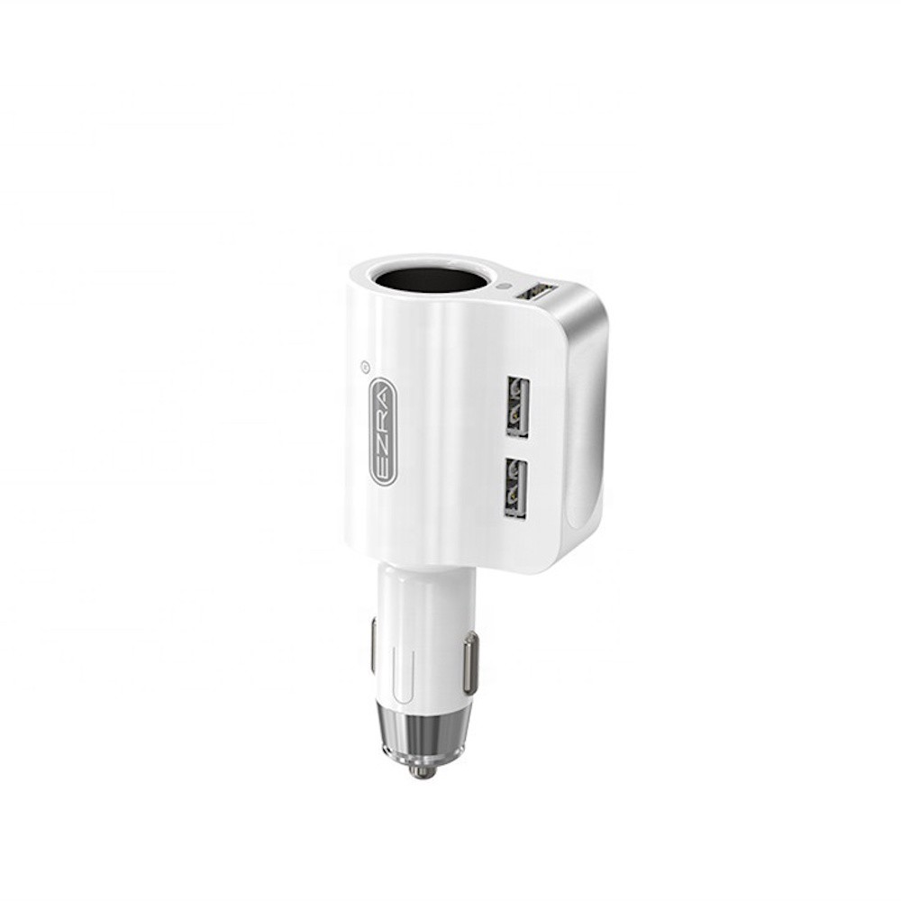 Cartorama Ezra Car Charger Cigarrete Lighter With Usb Port Phone Tablet Universal 3 Port 5v 100ma Shopee Philippines