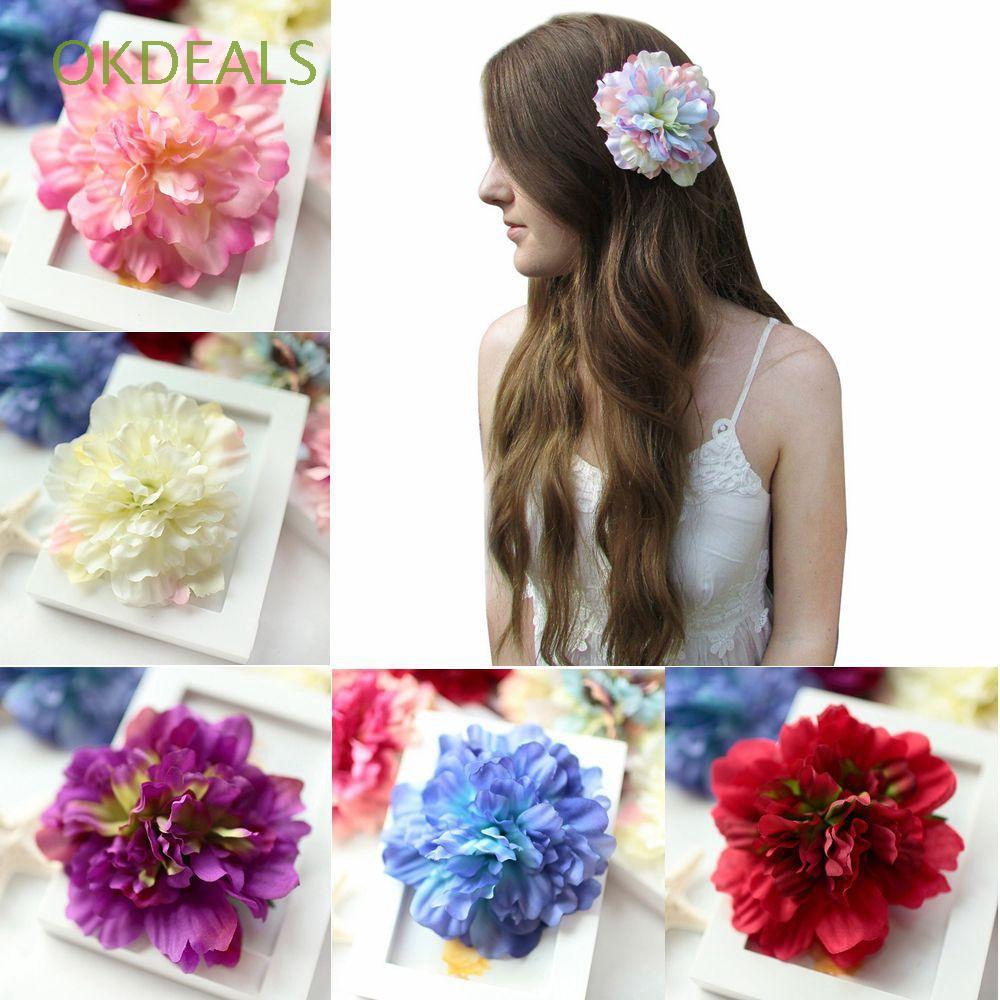 Bridal Gifts Flower Hair Clip Hairpin Wedding Decoration Simulation Peony