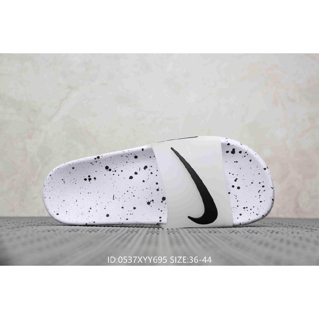 nike slippers white colour