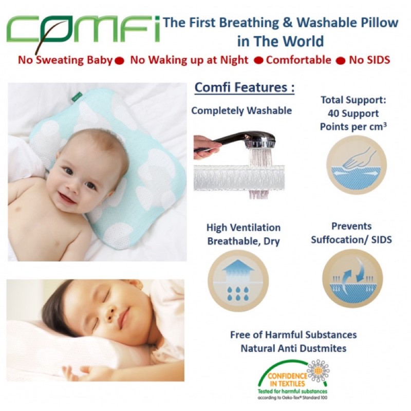 COMFI BABY BREATHABLE PILLOW | Shopee 