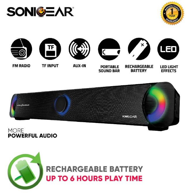 sonicgear bt300 soundbar