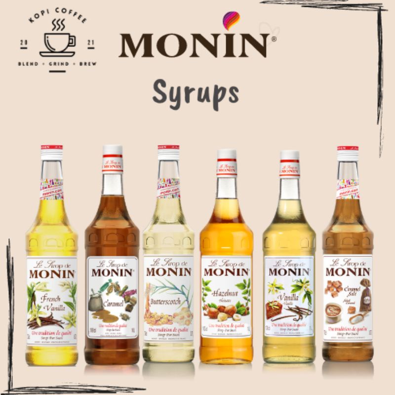 Monin Coffee Syrups 700 ML, 1L, & 250ML Shopee Philippines