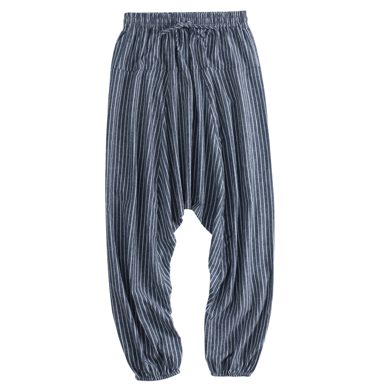 loose drop crotch pants