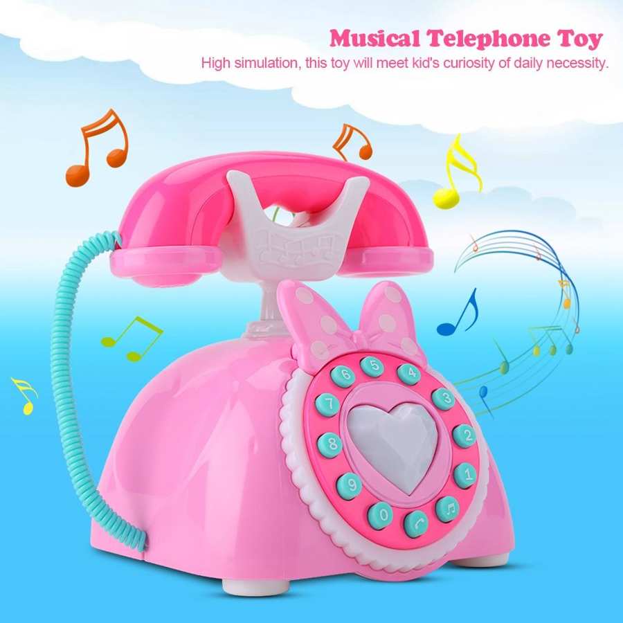Kids Simulation Electronic Landline Telephone Educational Toys For