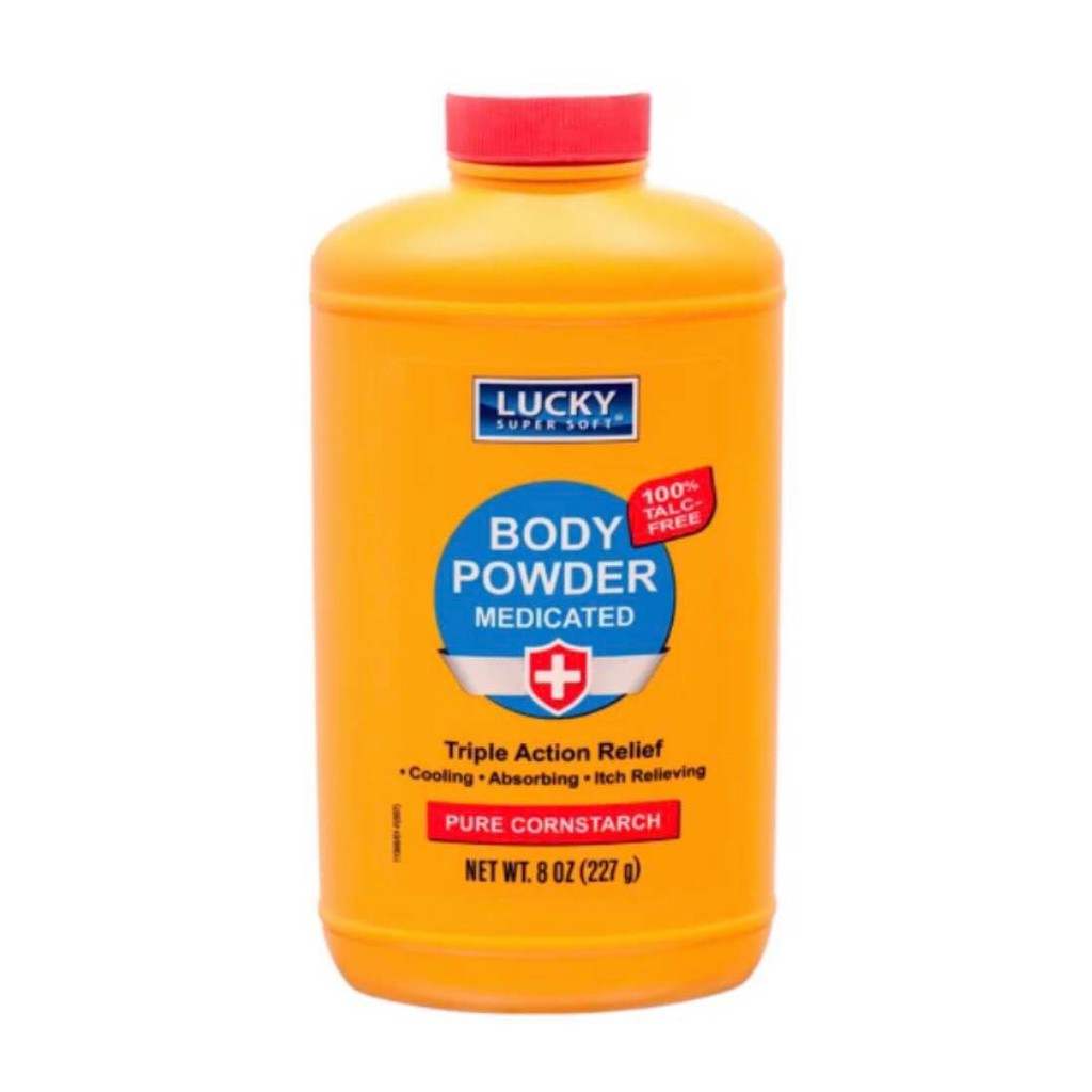 Lucky Medicated Corn Starch Body Powder (227 g) Shopee Philippines