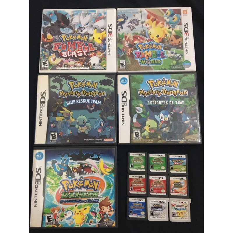 all pokemon games for ds and 3ds