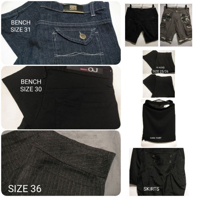 Crissa / Bench / Bobson Maong Pants, Slacks and Shorts etc. | Shopee ...