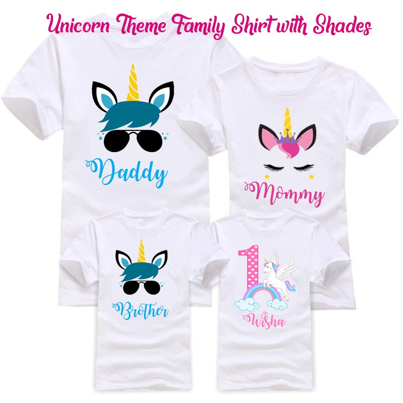 unicorn t shirt design for family