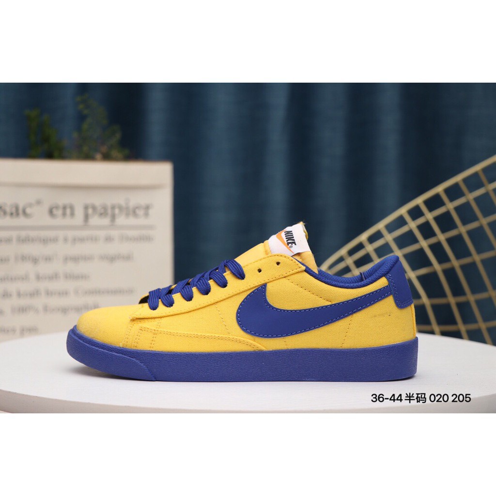 nike blazer blue and yellow