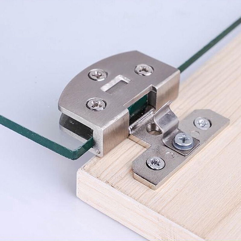 Glass Door Hinge Display Cabinet Hinges Swivel Cupboard Hinges Plate Hardware Shopee Philippines