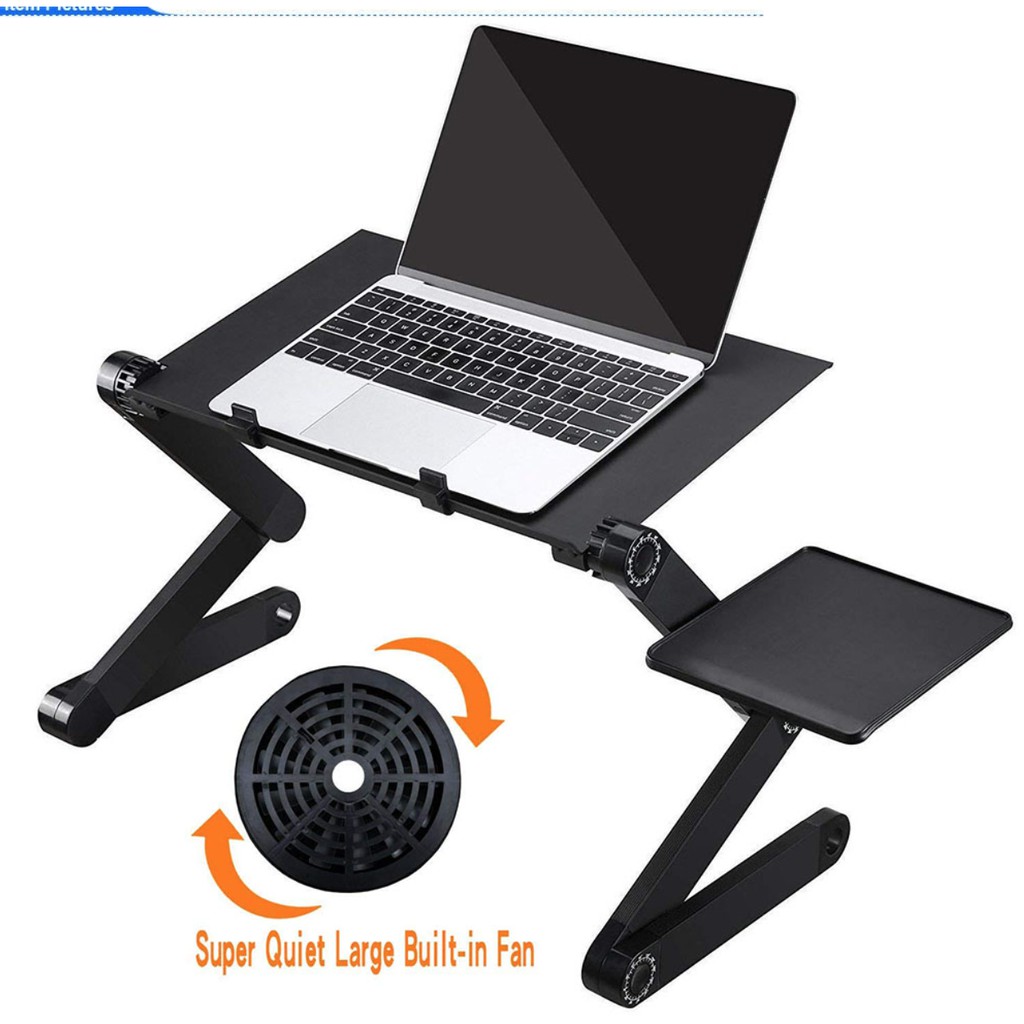 Details about   Magic Laptop Desk with Cooling Fan Ergonomic Portable Bed Lapdesk Tray PC Table 