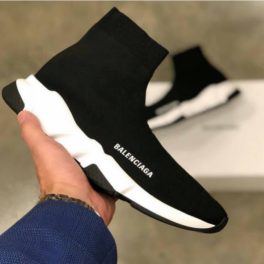 Balenciaga ‎Speed Trainers Jacquard ‎BLACK Pinterest