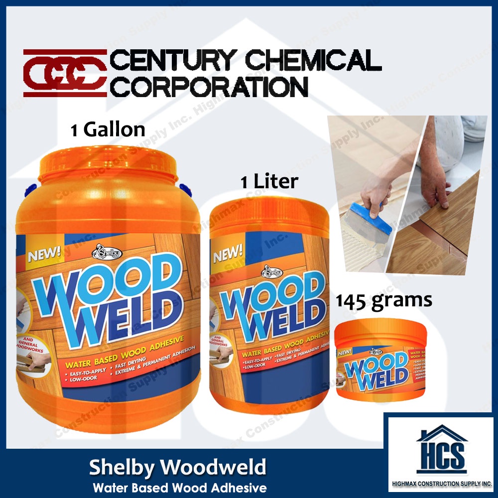 SHELBY S124 Woodweld Water Based Wood Adhesive 145g 1L Liter 1