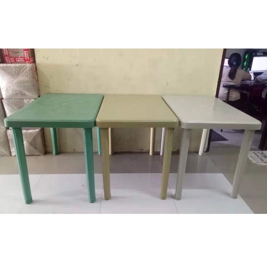 4 SEATER Plastic Table Rectangular Monobloc Table 24"x36" Shopee