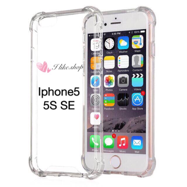 Cod Iphone5 Iphone5s Iphone 5 5s Se Clear Shockproof Case Shopee