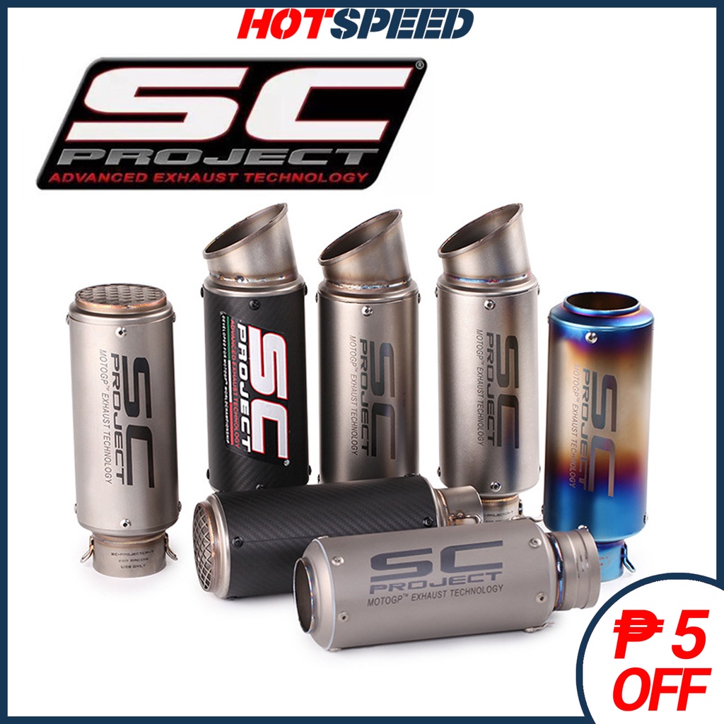SC Project Muffler Full Exhaust System Muffler General Motorcycle Exhaust Muffler 51mm Caliber