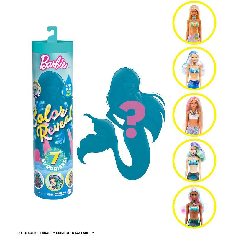 barbie colour reveal mermaid series