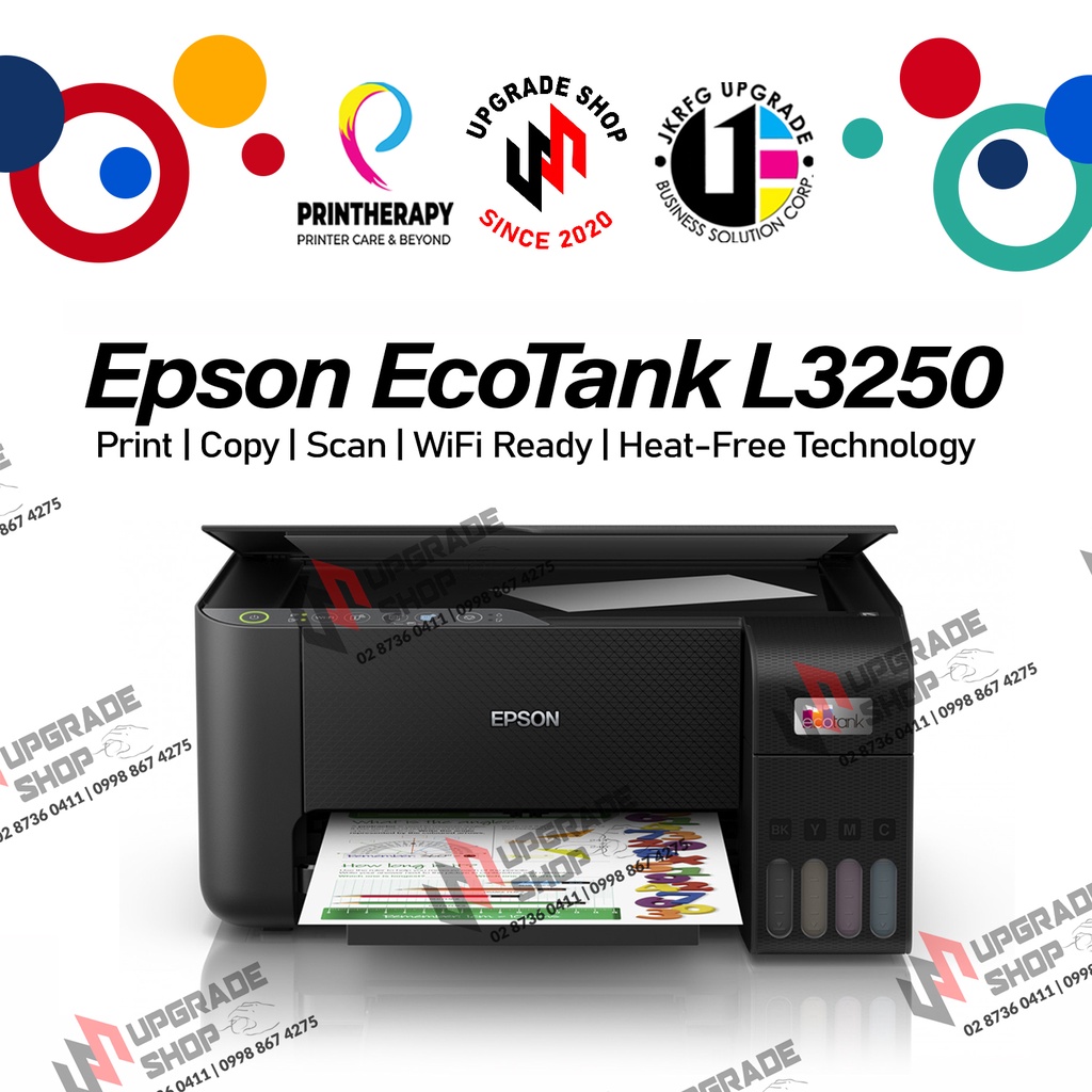 Epson Ecotank L3250 A4 Wi Fi All In One Ink Tank Printer 3250 Shopee Philippines 8681