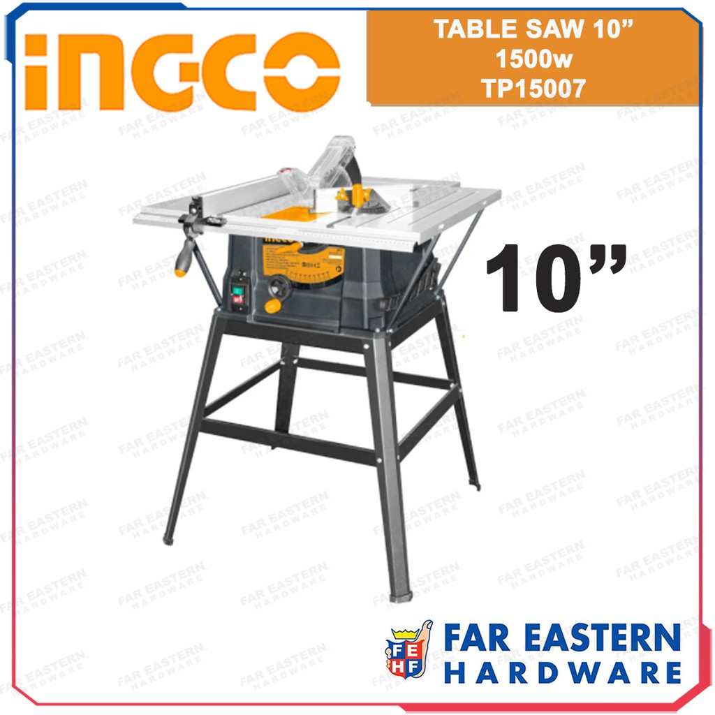 INGCO Table Saw 10" 1500W TS15007 INPTCD Shopee Philippines