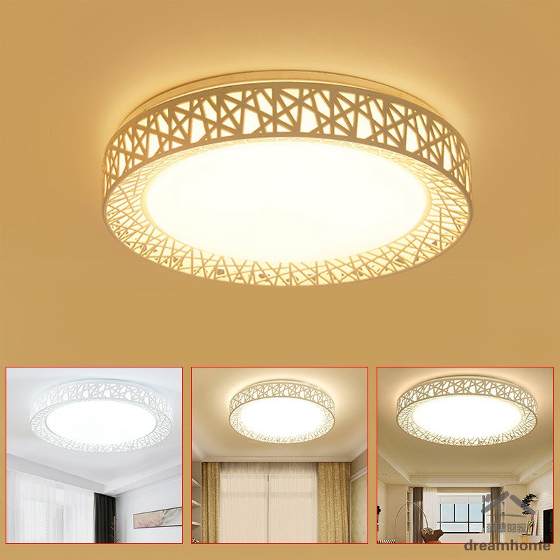 DH LED Ceiling Light Bird Nest Round Lamp Modern Fixtures ...