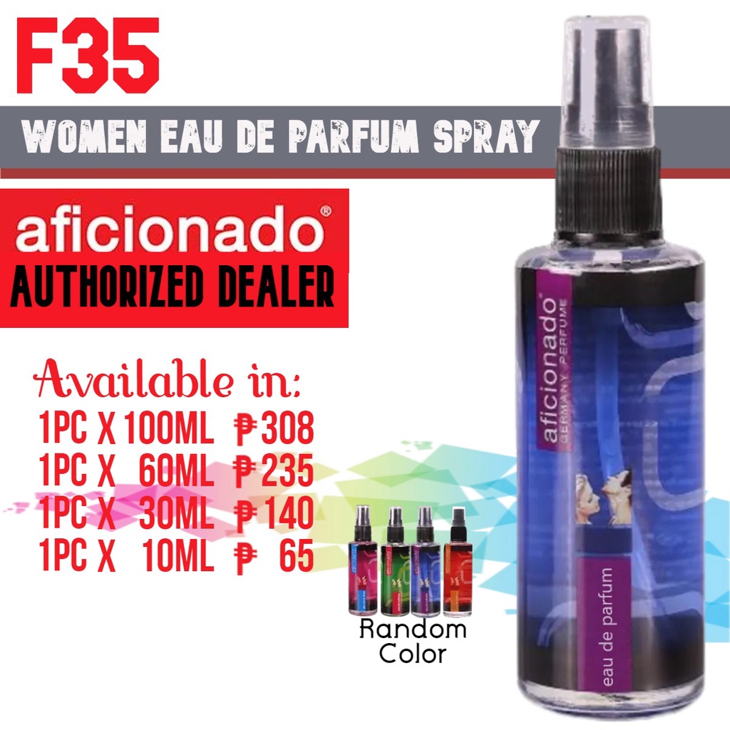 Aficionado F35 Women EDP Perfume Spray Shopee Philippines