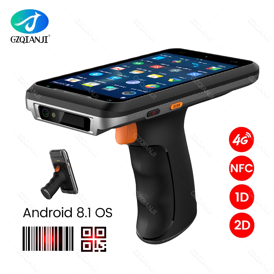 Handheld PDA Terminal Android 8.1 2D QR Code Barcode Scanner Wifi