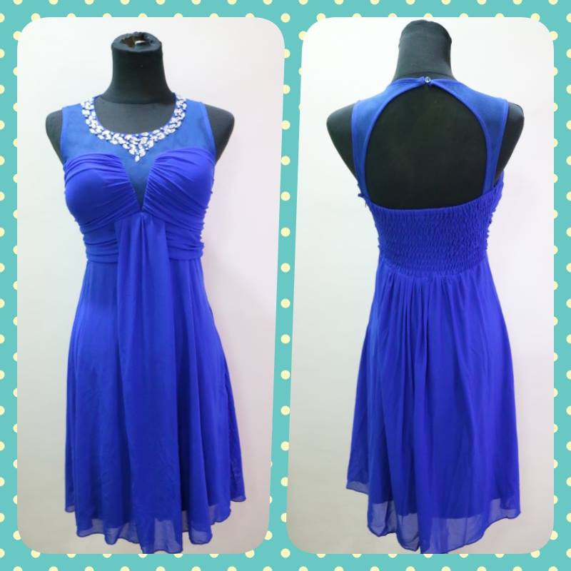 royal blue cocktail dress short