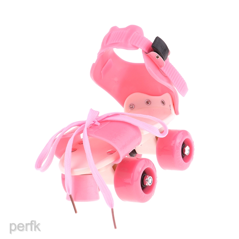 Kids' Quad Roller Skates 4 Wheels Adjustable with Stopping Wheel