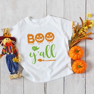Eat Drink and Be Scary Funny Halloween Kids Shirt Cute Pumpkin Printed Short-sleeved T-shirt Tops for 1-12yrs Children #5