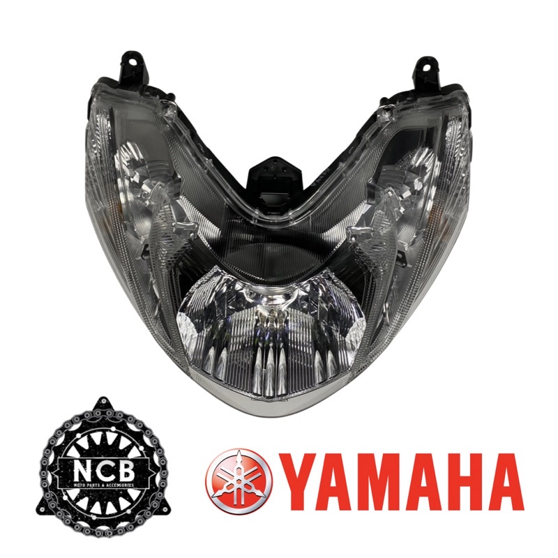 Genuine yamaha mio i 125 headlight assembly with bulb and wiring