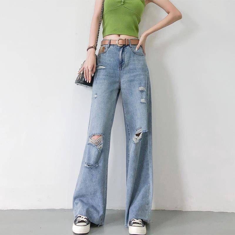 loose casual ripped jeans