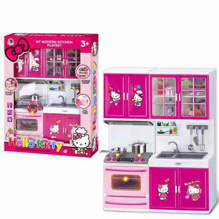 modern kitchen set hello kitty