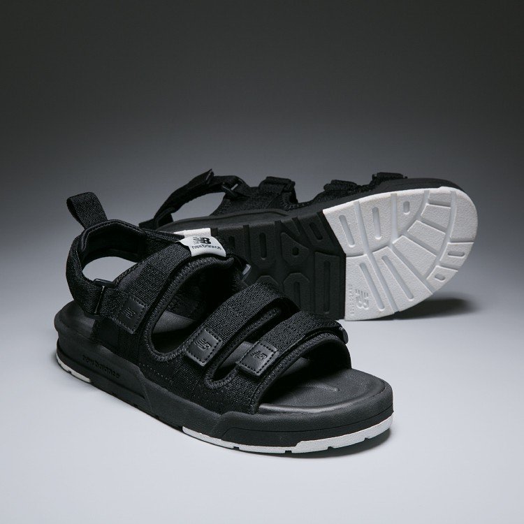 new balance black sandals