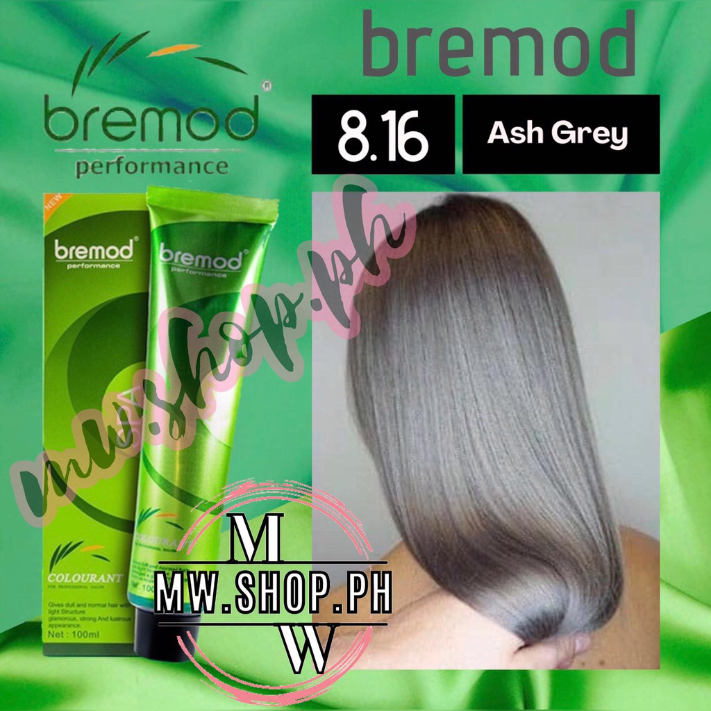 Bremod Hair Color 8.16 ASH GRAY/GREY with Oxidizing Cream